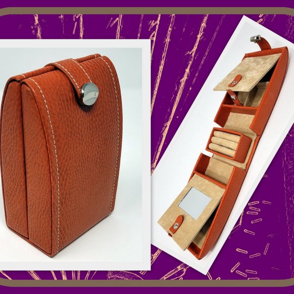 N STAR Travel Jewelry Case- Faux Leather - Picture 1 of 6
